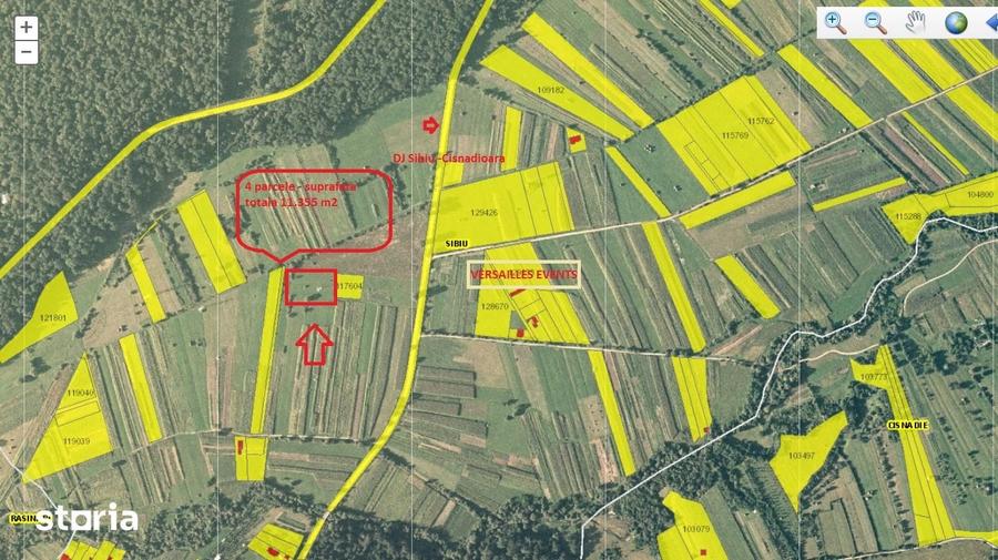 Teren de 11350 mp, în Sud
