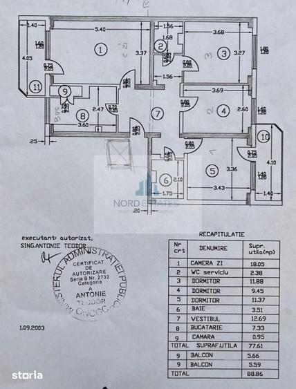 Apartament cu 4 camere decomandat, mobilat în Vatra Luminoasă