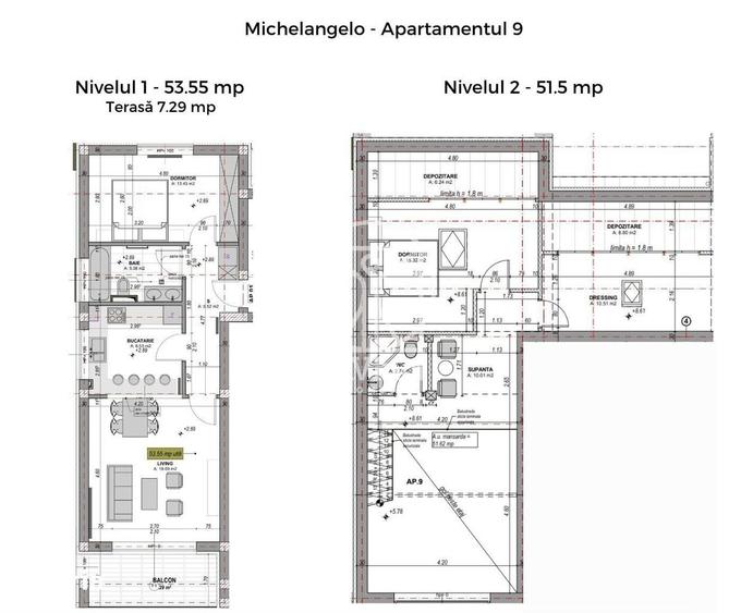 Apartament cu 4 camere în Cristian