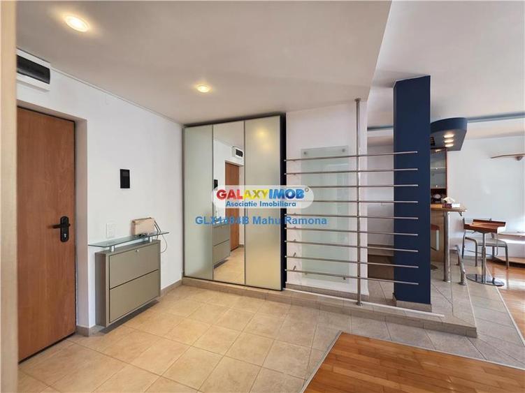 Apartament cu 2 camere semidecomandat, mobilat în Băneasa