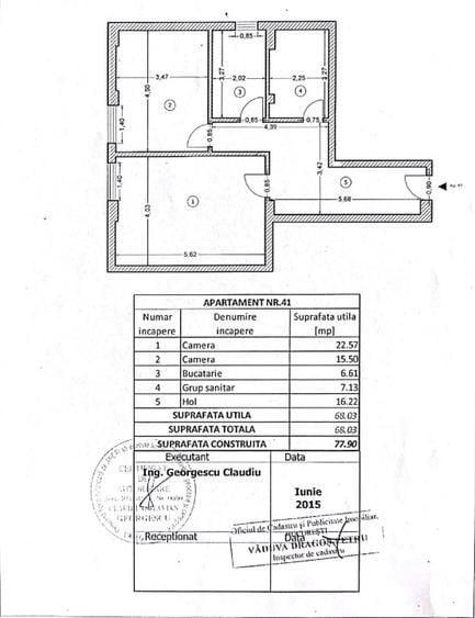Apartament cu 2 camere decomandat, mobilat în Drumul Taberei