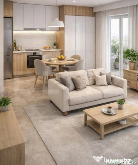 Apartament cu 2 camere semidecomandat în Calea Moldovei