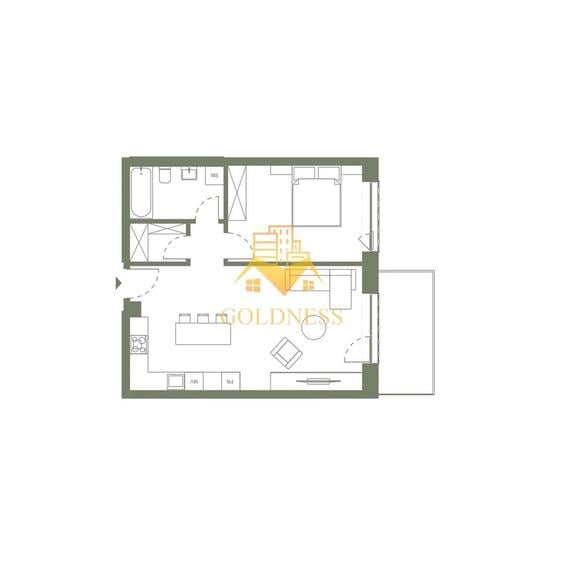 2 camere, SemiCentral, Hexagon, zona Gării, Bloc nou, Prima inchiriere - 2
