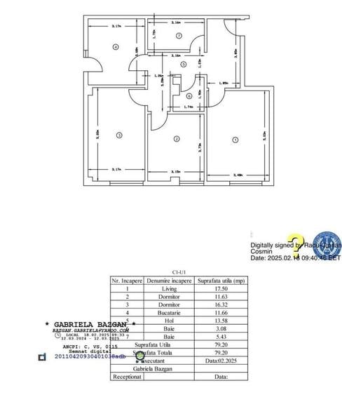 Apartament cu 3 camere în Bucium