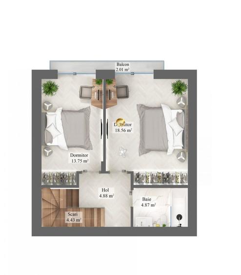 Casa P+1+M 4 camere - Complex Rezidential Nou - Acces rapid la DN1 - 6