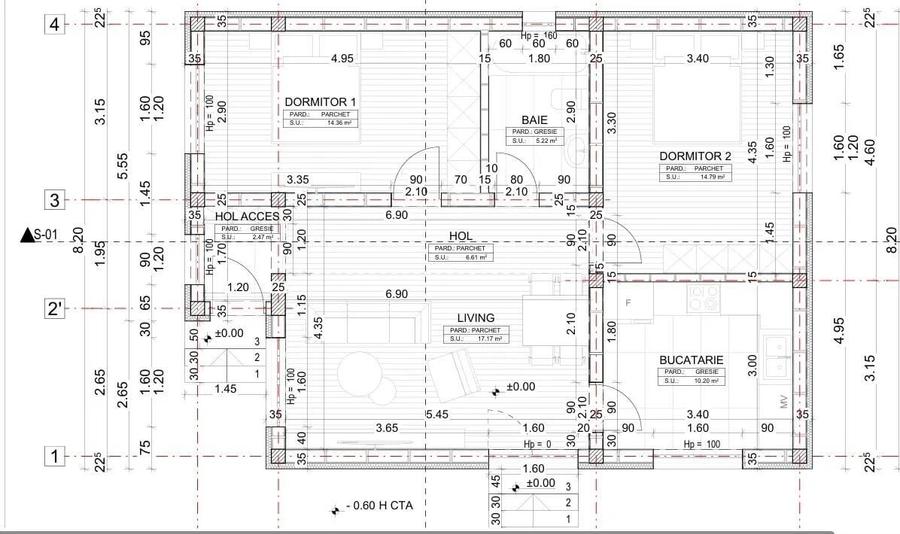 Casa cu incalzire in pardoseala - TVA inclus - Clinceni - 1