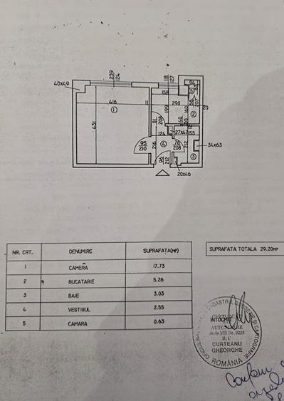 Garsonieră decomandată, mobilată în Pantelimon