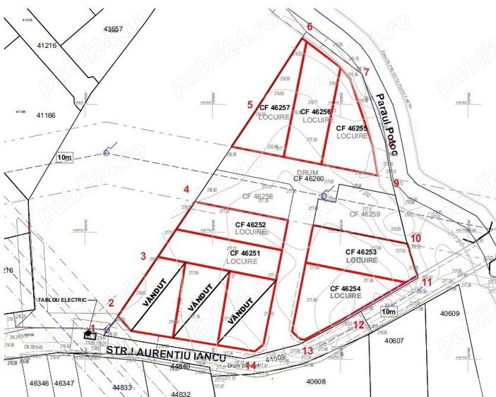 Teren de 679 mp, în Exterior Vest