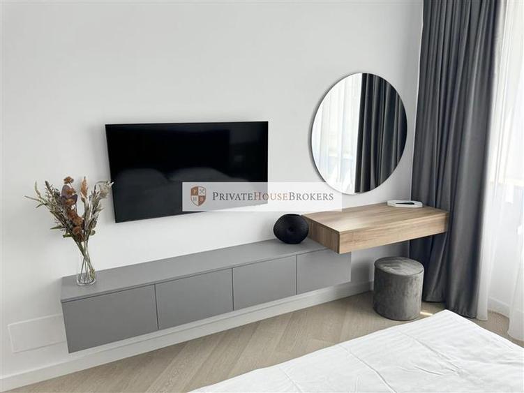 Apartament cu 2 camere semidecomandat, mobilat în Pipera