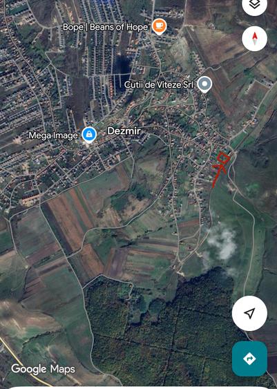 Teren Construcții intravilan de 800 mp, în Dezmir