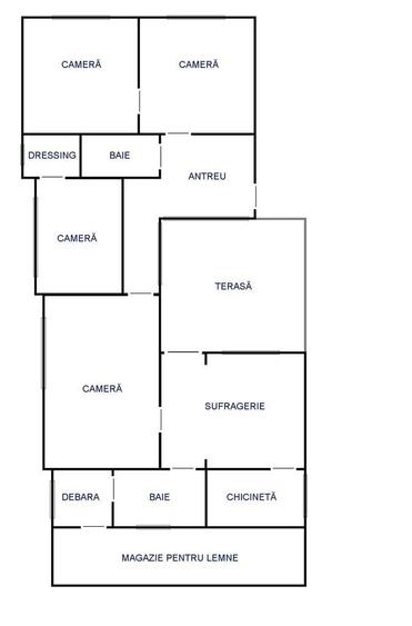 Casă cu 4 camere cu Teren 1190 Mp în Biharia