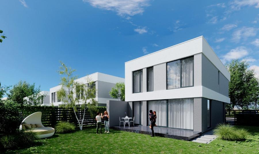 Casă individuală cu 5 camere cu Teren 350 Mp în Tunari