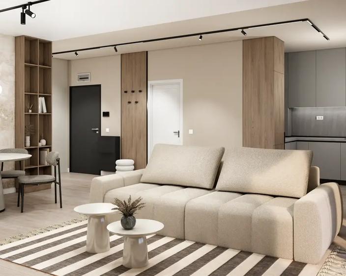 Apartament cu 3 camere semidecomandat, mobilat în Voluntari