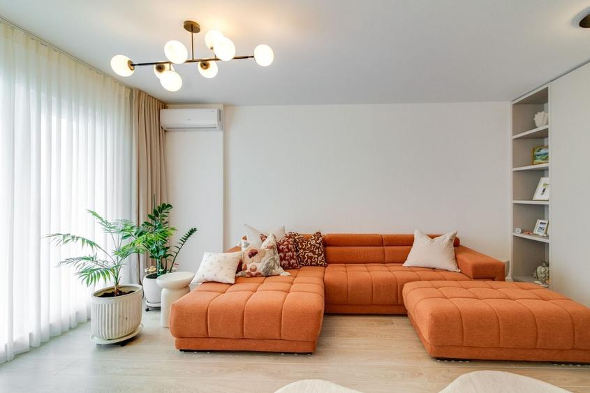 Apartament cu 3 camere decomandat, mobilat în Mogoșoaia