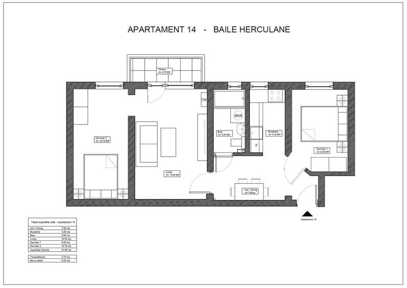 Apartament cu 3 camere semidecomandat, mobilat în Central