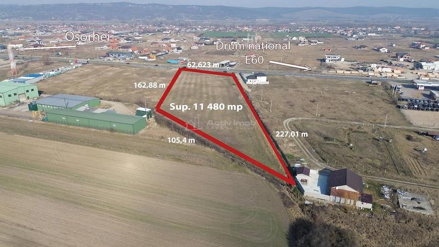 Teren de 11480 mp, în Oșorhei