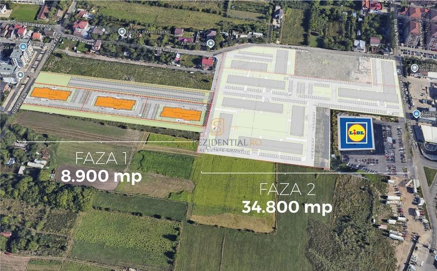 Teren Construcții intravilan de 8900 mp, în Rahova