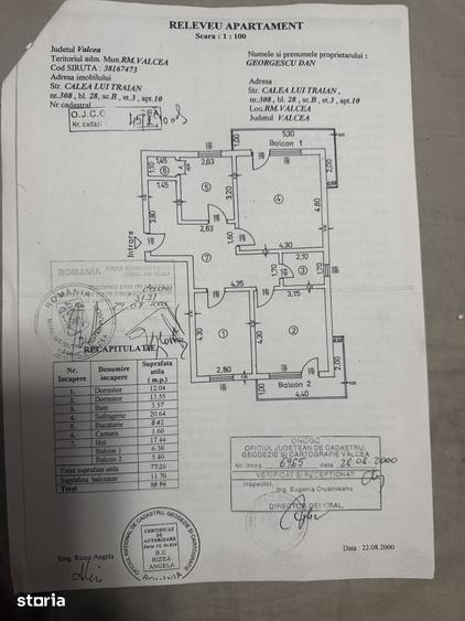 Apartament cu 3 camere în Nord