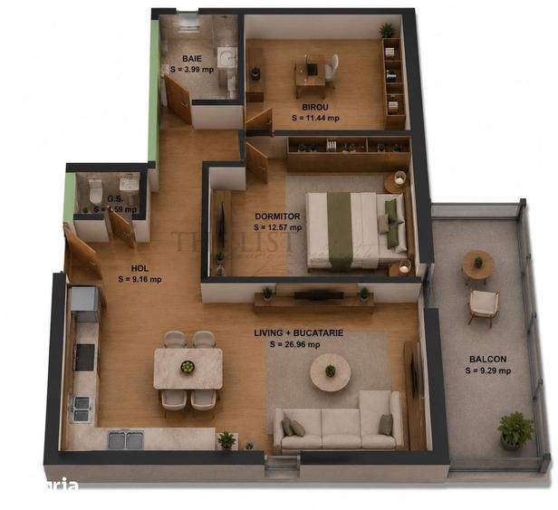 Apartament cu 2 camere decomandat în Vitan