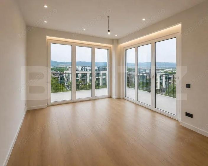 Apartament 2 camere, 52mp, terasa 73mp, finisat, zona Donath - 1