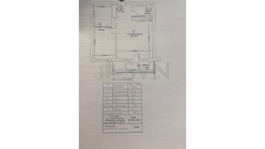 Apartament cu 2 camere semidecomandat în Pipera