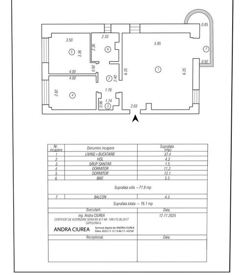 Apartament cu 3 camere decomandat, mobilat în Stadion