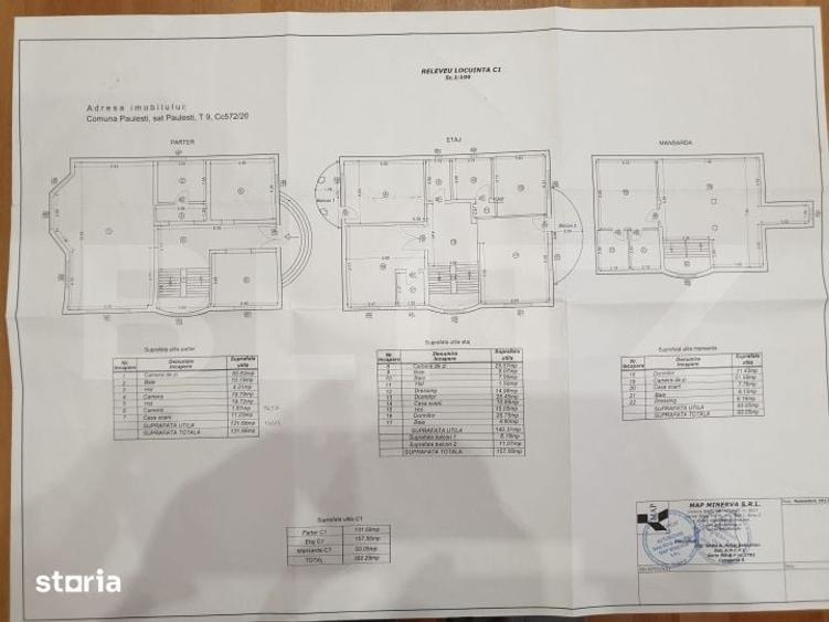 Casă cu 7 camere cu Teren 1000 Mp în Păulești