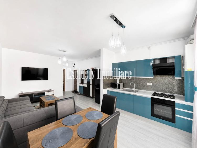 Apartament cu 2 camere semidecomandat, mobilat în Est