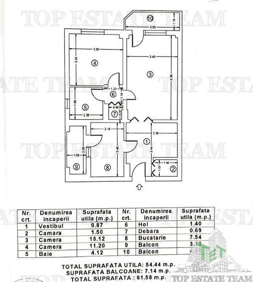 Apartament cu 2 camere în 13 Septembrie