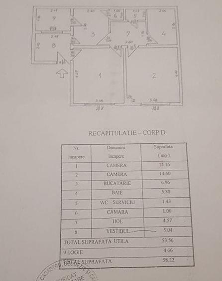Apartament cu 2 camere decomandat în Unirii