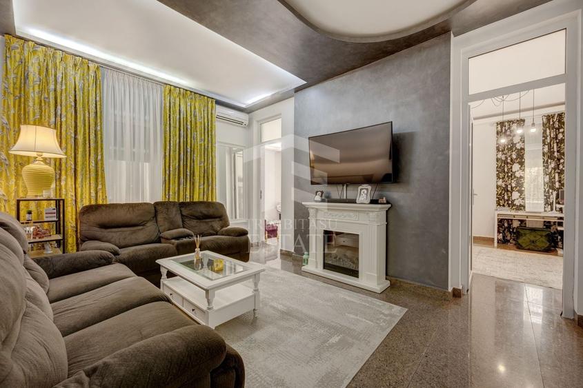 Apartament cu 4 camere decomandat, mobilat în Cișmigiu