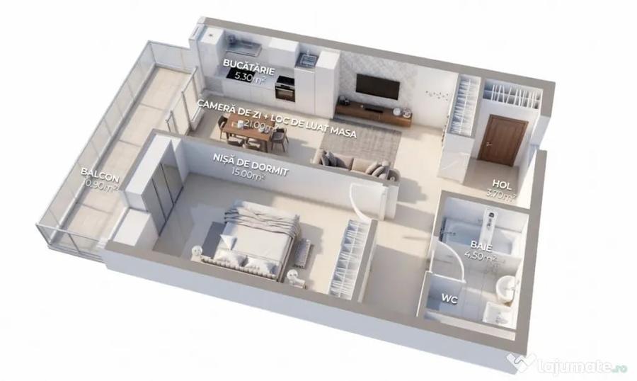 OPORTUNITATE! Ansamblu NZEB! 2 Camere si balcon, Dambul-Rotu - Cluj-Napoca (Cluj) - 1