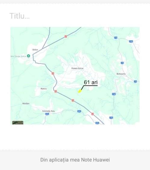 Teren de 6100 mp, în Paltin