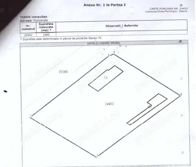 Casă cu 4 camere cu Teren 1485 Mp în Răzoarele