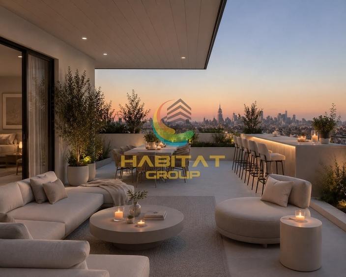 Penthouse Herastrau Proiect Finalizat terasa 82mp - 1