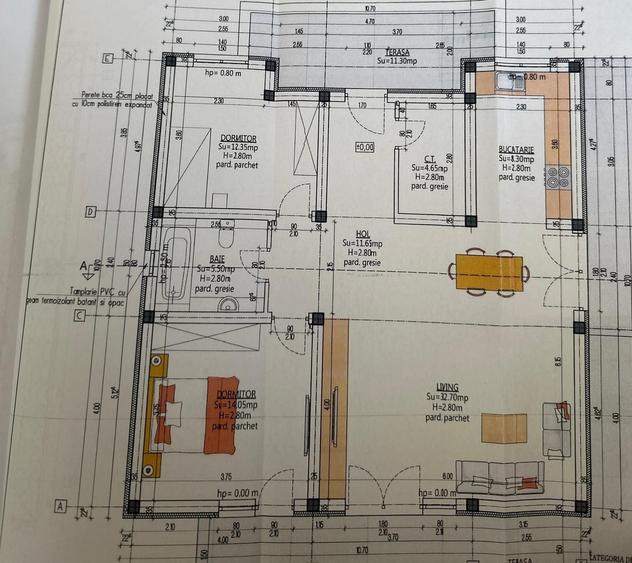 Casă cu 3 camere în Agigea
