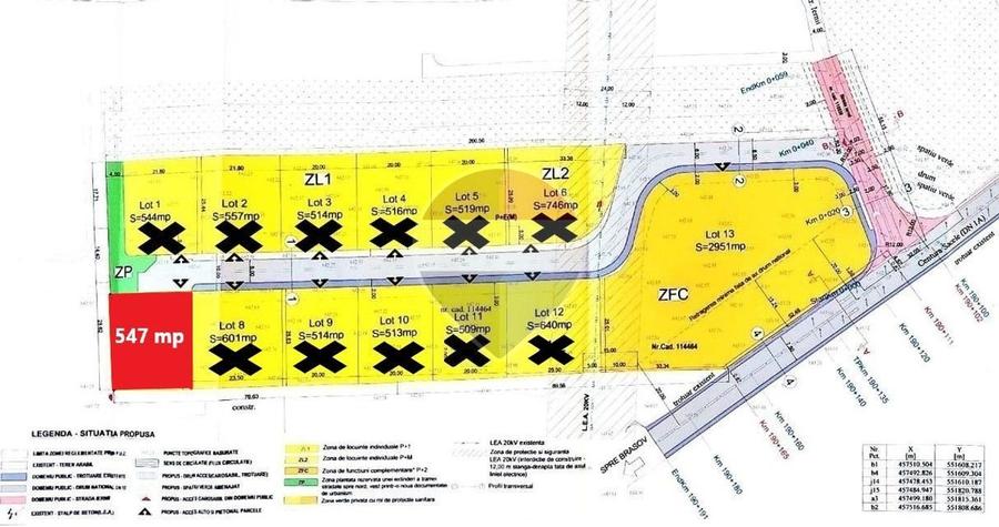 Teren Construcții intravilan de 547 mp, în Baciu