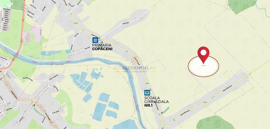 Teren agricol intravilan de 2915 mp, în Copăceni