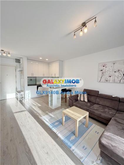 Apartament cu 2 camere semidecomandat, mobilat în Băneasa