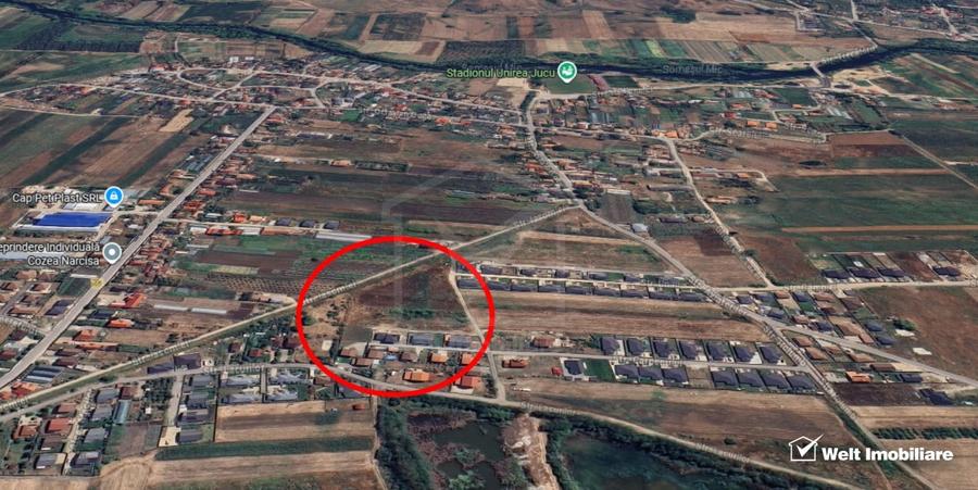 Teren Construcții intravilan de 1453 mp, în Jucu de Mijloc