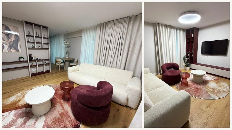 Apartament cu 3 camere, mobilat în Unirii