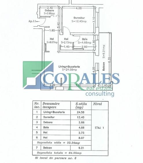 Apartament cu 2 camere decomandat, mobilat în Braytim