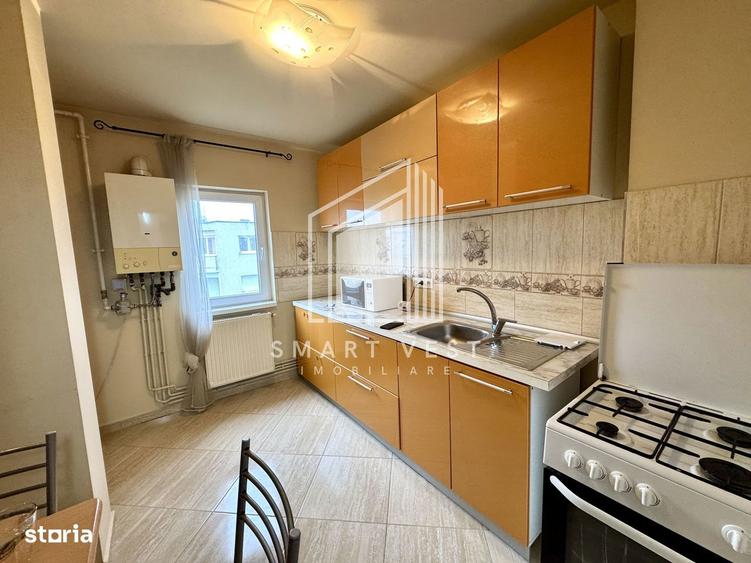 Apartament cu 3 camere decomandat, mobilat în Central
