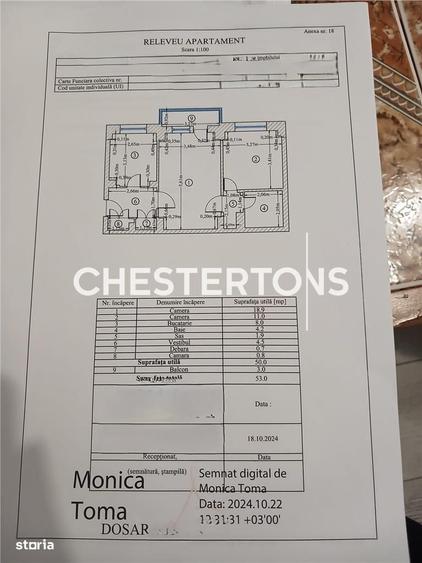 Apartament cu 2 camere în Olteniței