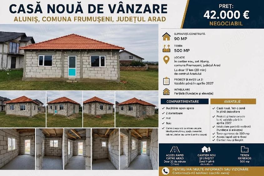 Casă cu Teren 500 Mp în Aluniș
