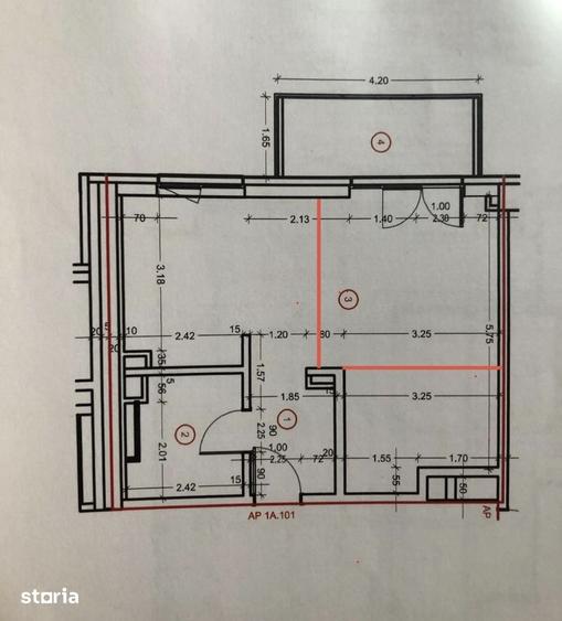 Apartament cu 2 camere în Dâmbul Rotund