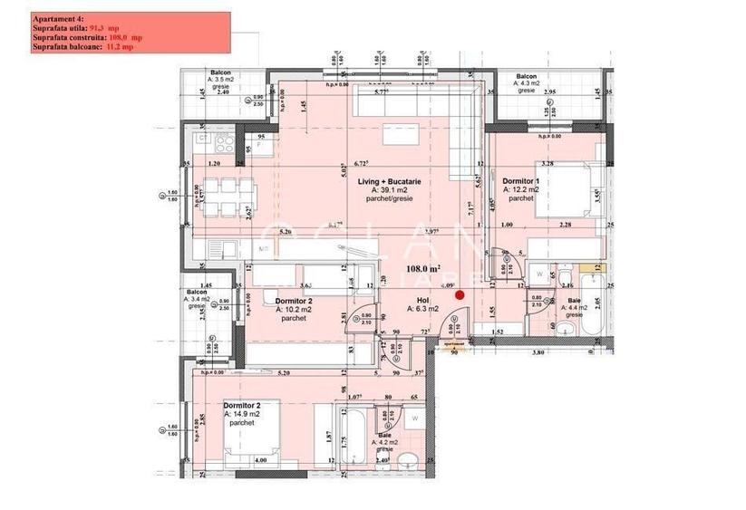 Apartament cu 4 camere în Șelimbăr