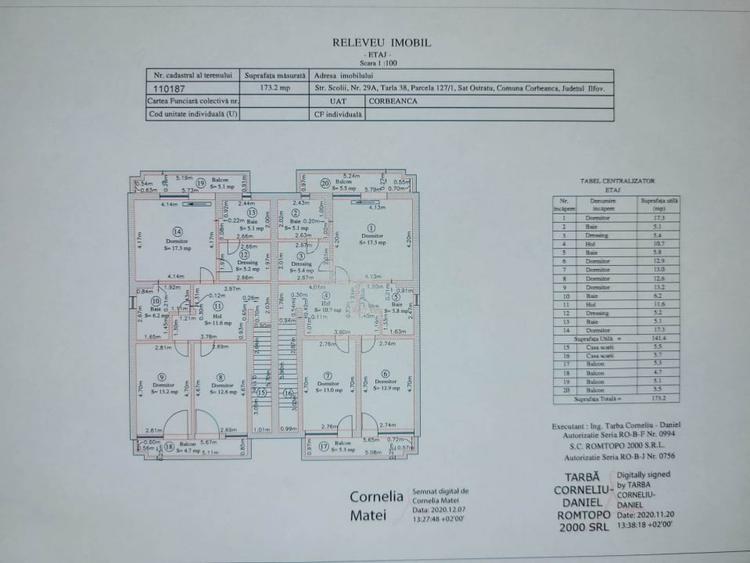 Duplex cu 5 camere cu Teren 256 Mp în Corbeanca