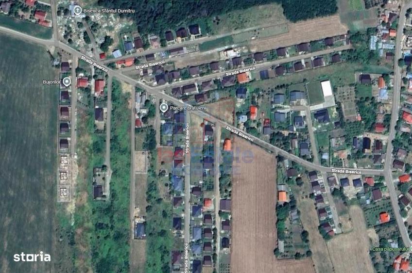 Teren de 1000 mp, în Miroslava