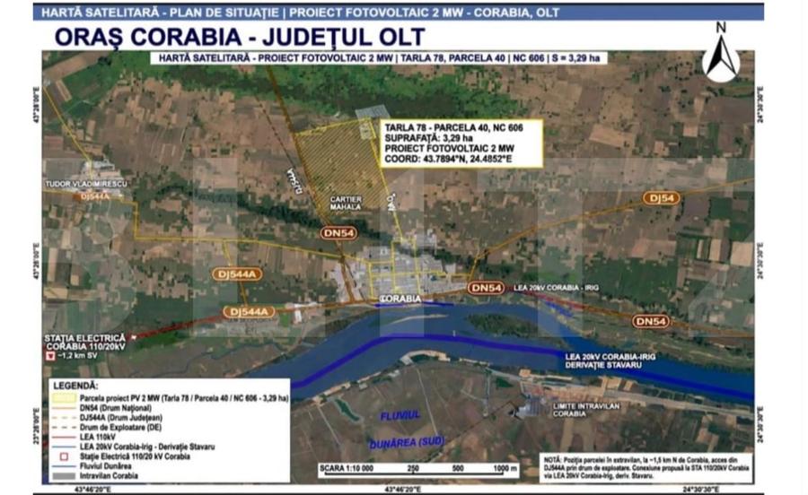 Teren Construcții extravilan de 32945 mp, în Exterior Sud